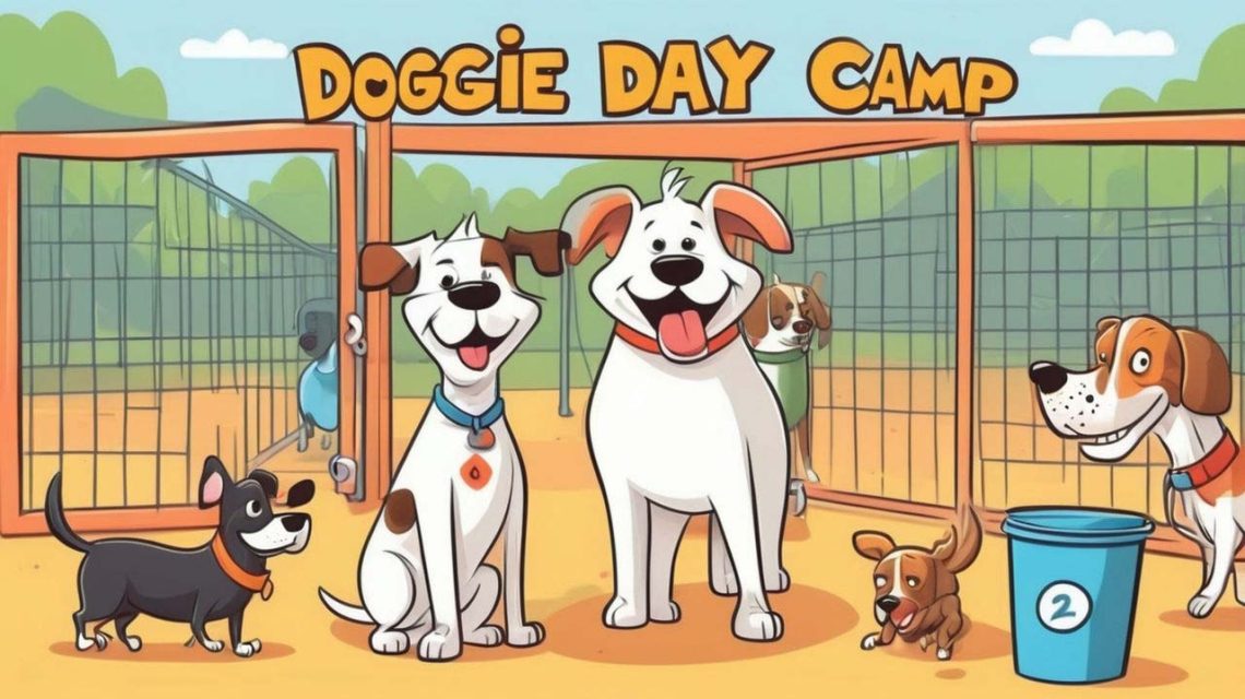 2d cartoon on Doggie Day Camp