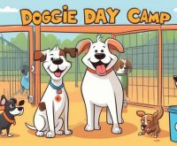 2d cartoon on Doggie Day Camp