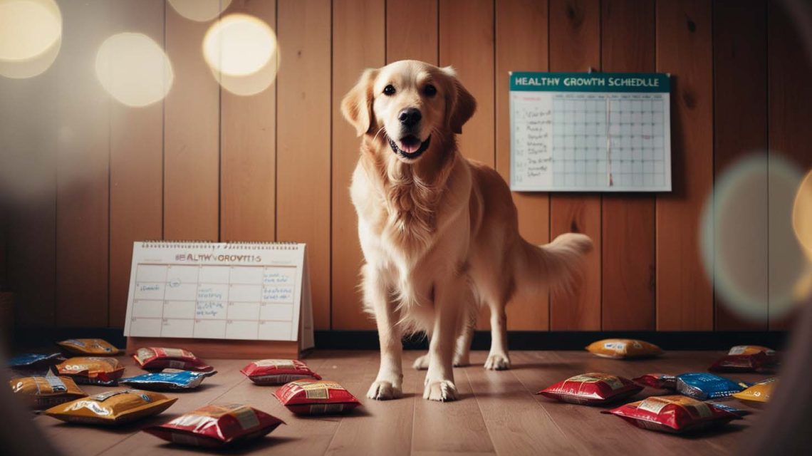 golden retriever food schedule