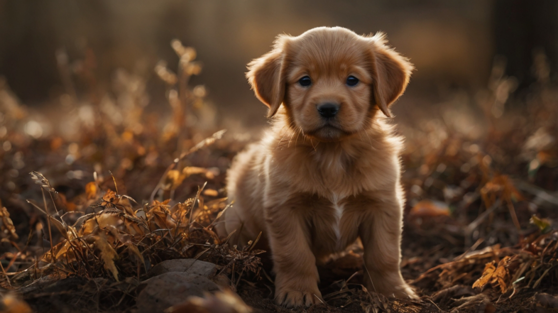 red golden puppies