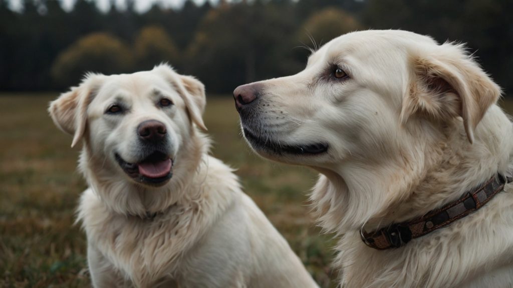 white retrievers