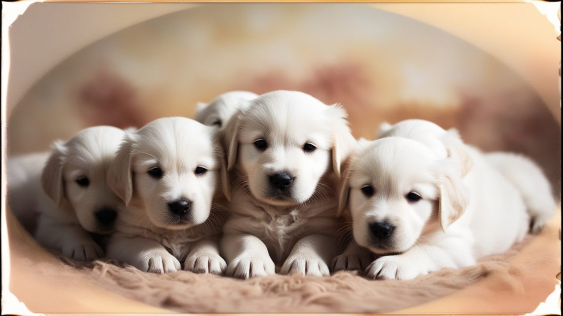 white retriever puppies