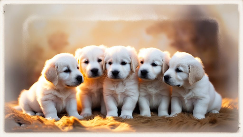 white retriever puppies