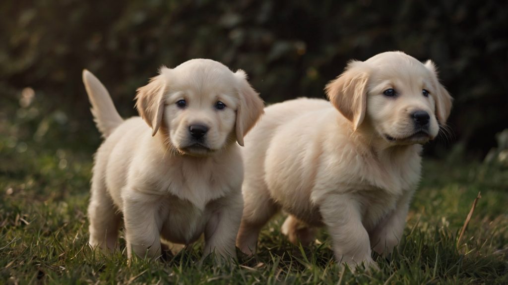 cream retriever puppies