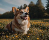 blind corgi