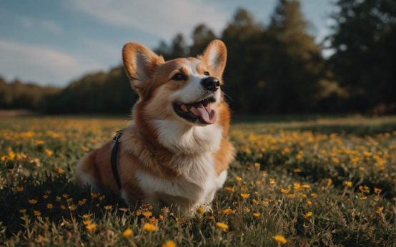 blind corgi