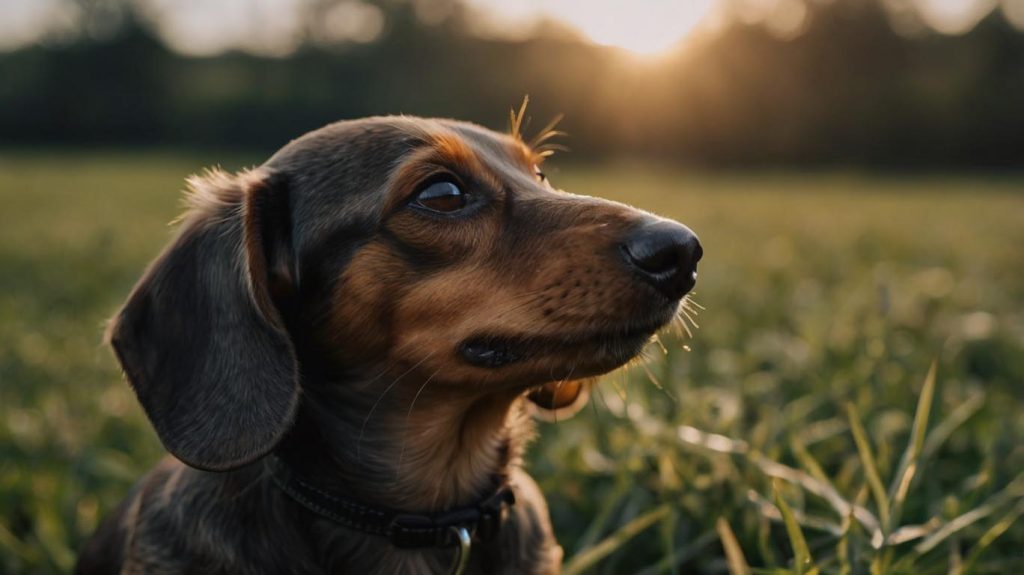 blind dachshund