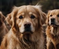 small golden retrievers