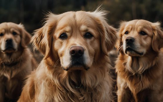 small golden retrievers