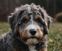 grey mini bernedoodle