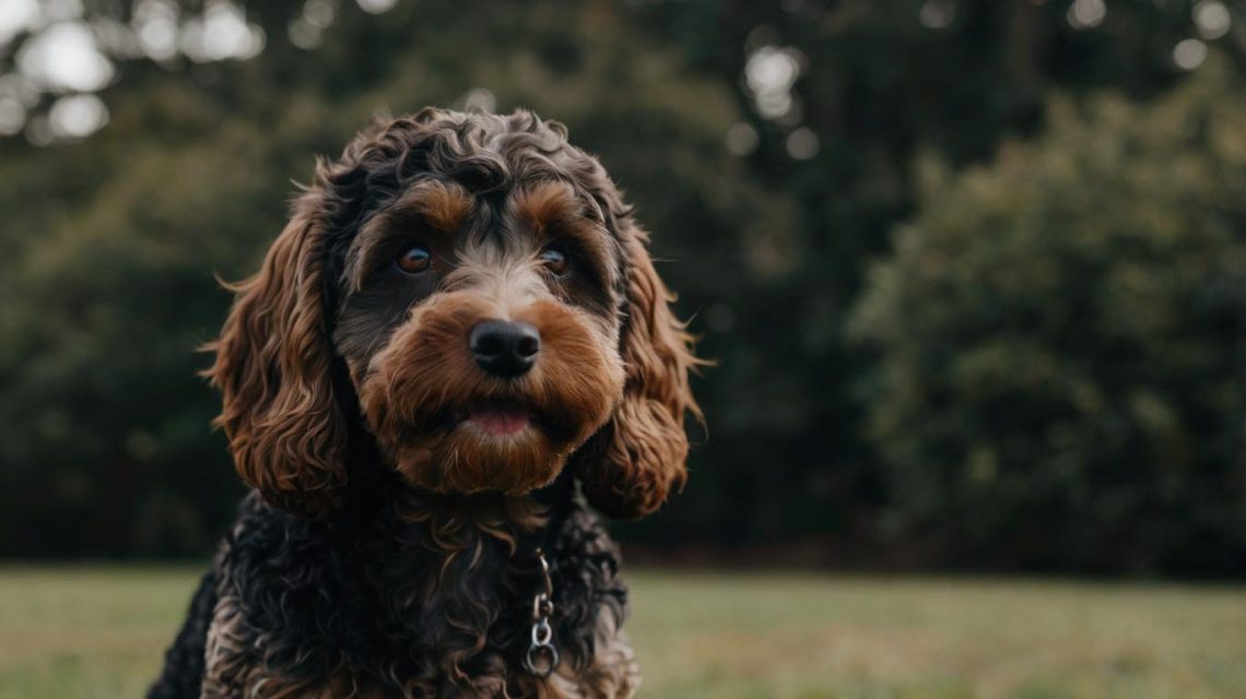 black and brown cockapoo