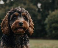 black and brown cockapoo