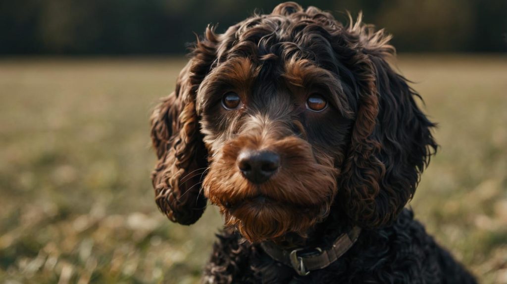 black and brown cockapoo